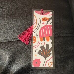 Colorful Abstract Bookmark with Tassel